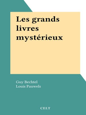 cover image of Les grands livres mystérieux